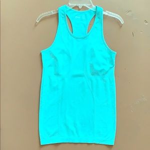 FREE with any $20+ purchase Pretty Blue Stretchy Long Workout Tank